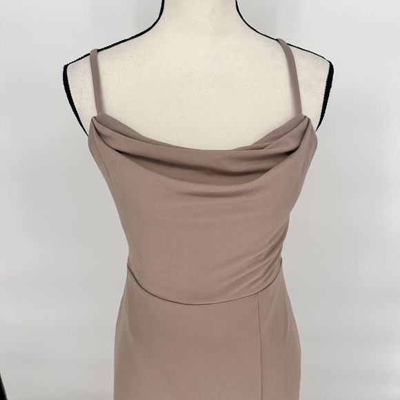 Birdy Grey Ash Dress Crepe Taupe‎ Bridesmaids Dress Size Small - Picture 5 of 12